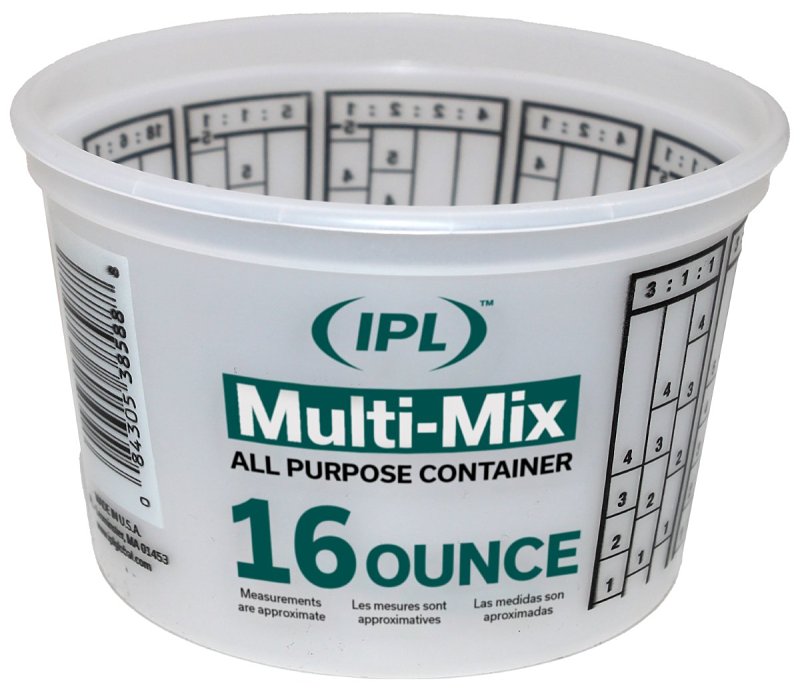 CONTAINER MIX PLASTIC 16OZ    