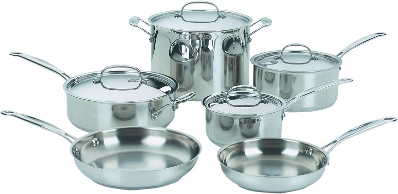 [8258832] COOKWARE 10PC STAINLESS STEEL 