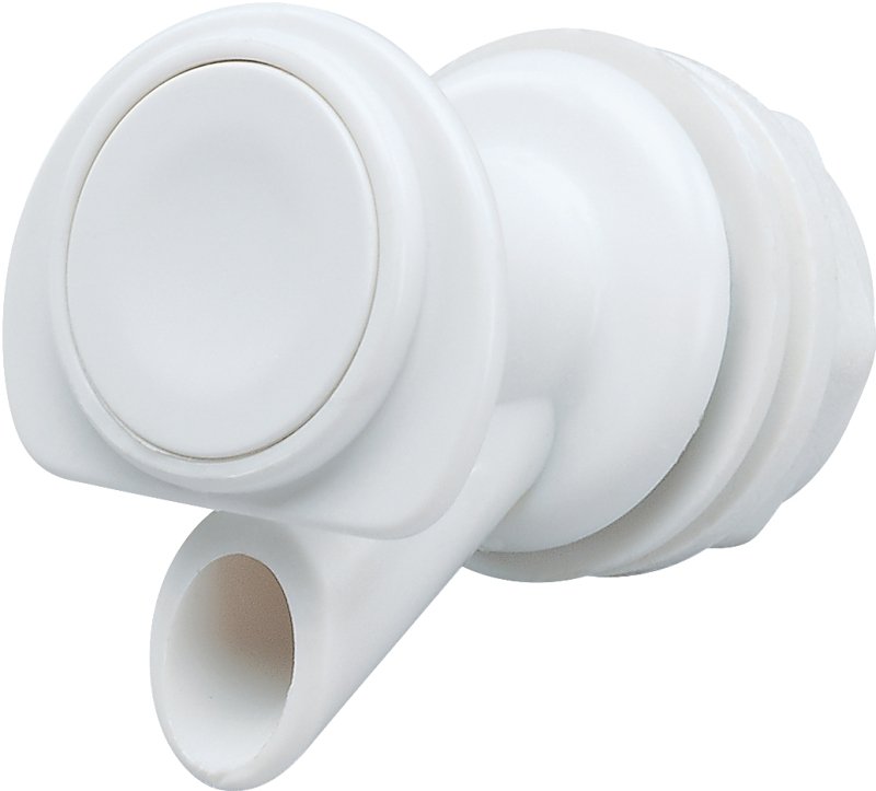 [6186852] COOLER WATER SPIGOT WHT PLAST 