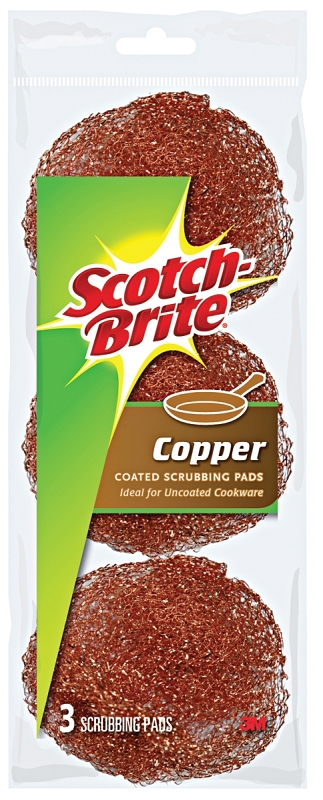 COPPER SCRUBBING PADS 3PK     