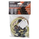 CORD BUNGEE ASSORTED 6PC      