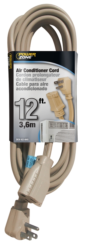 CORD EXT AC 14/3SPT-3X12FT BGE