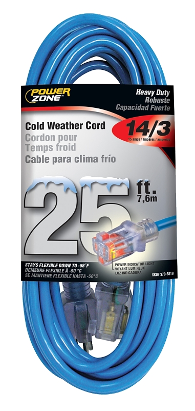 CORD EXT OTDR RD CLD 14/3X25FT