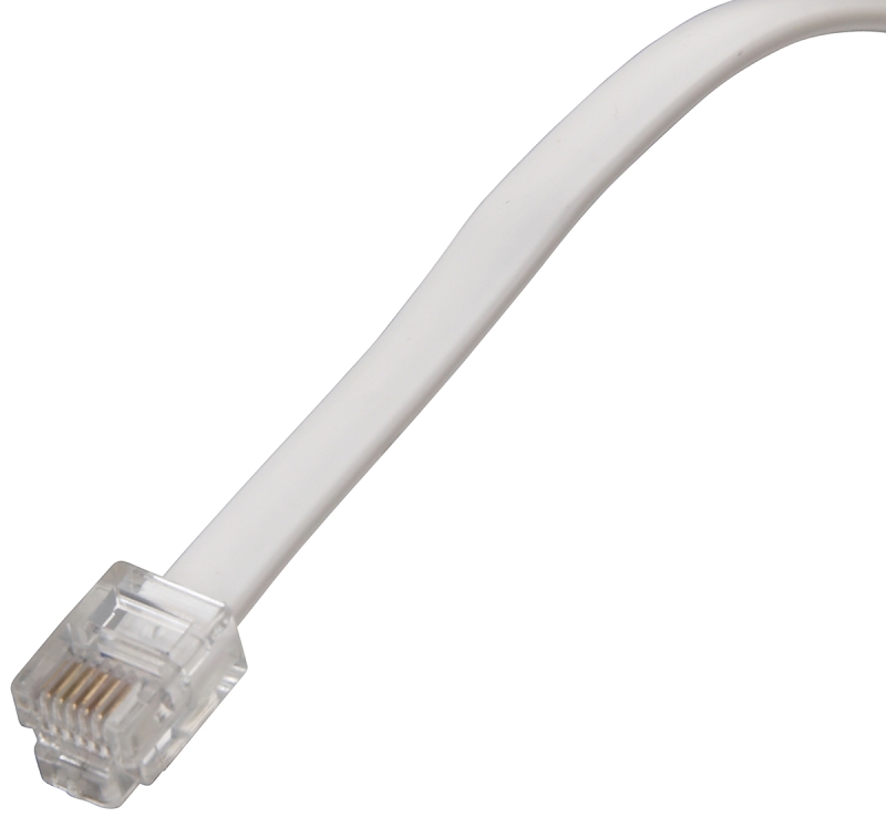 CORD TELEPHONE LINE 7FT WHITE 