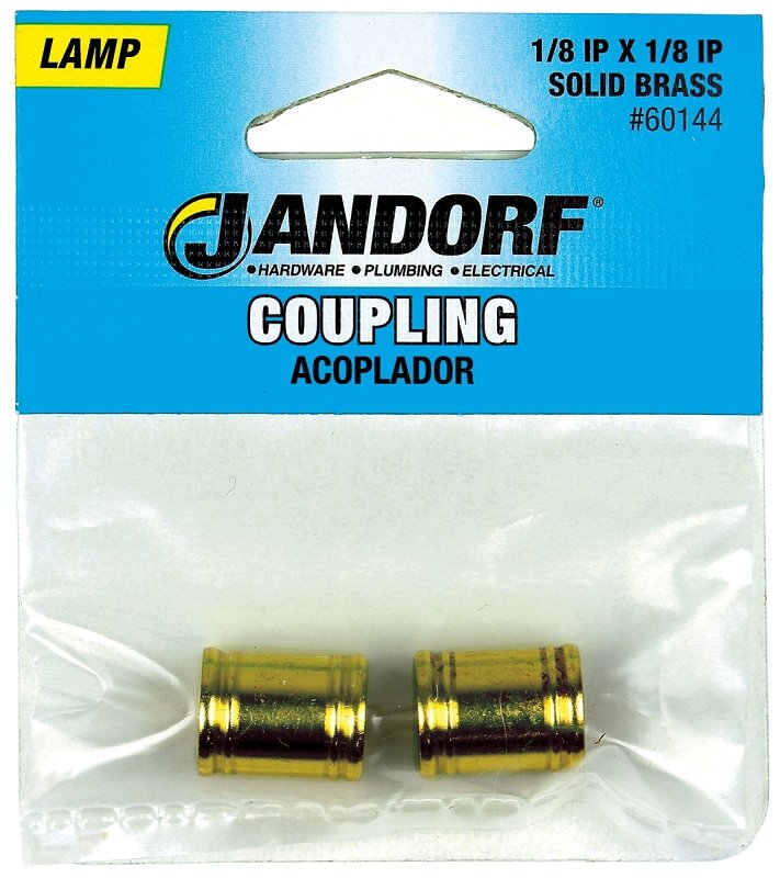 COUPLING 1/8 IP SOLID BRASS   