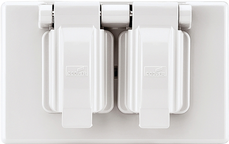 COVER BOX WTHR 1 GANG WHITE   