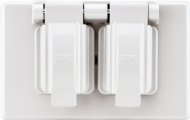 COVER BOX WTHR 1 GANG WHITE   