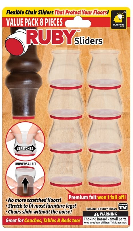 [2208130] COVER CHAIR LEG RUBY SLIDERS  