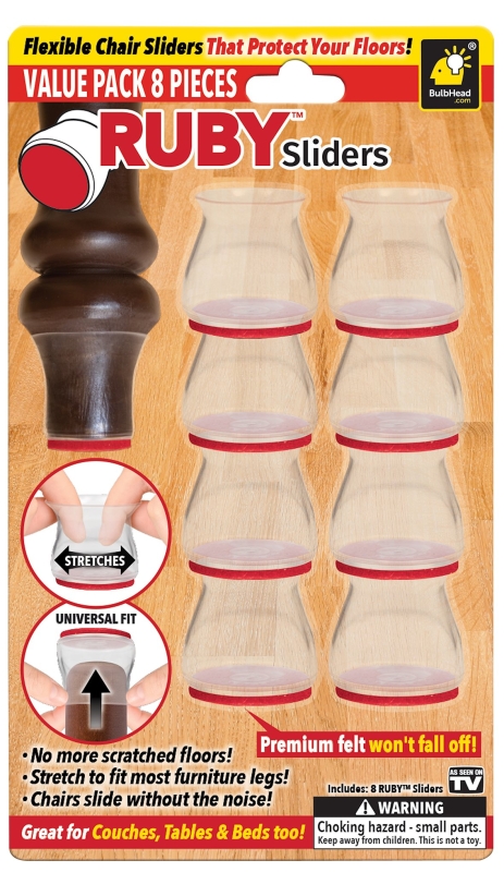 COVER CHAIR LEG RUBY SLIDERS  