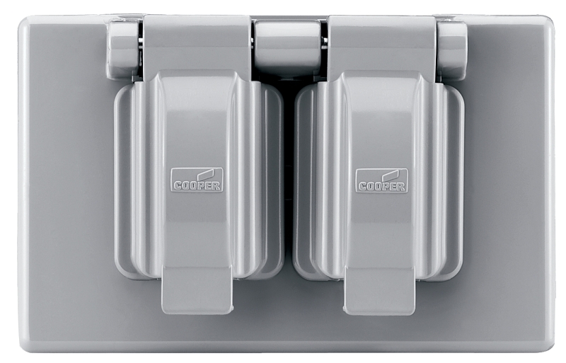 COVER RECPT BOX DUPL 1G GREY  