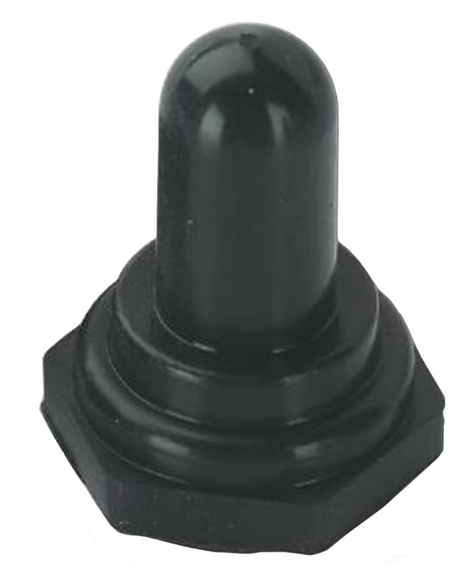 COVER TOGGLE SWITCH RUBBER BLK