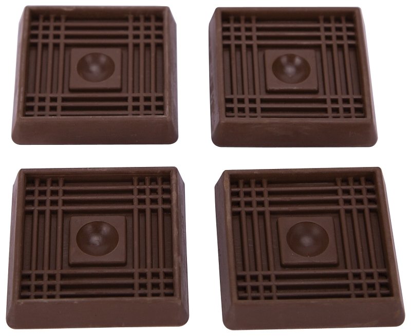 CUP SQUARE RUBBER 2IN BROWN   