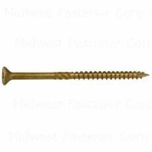 DCK SCREW EXT TAN NO10X3-1/2IN