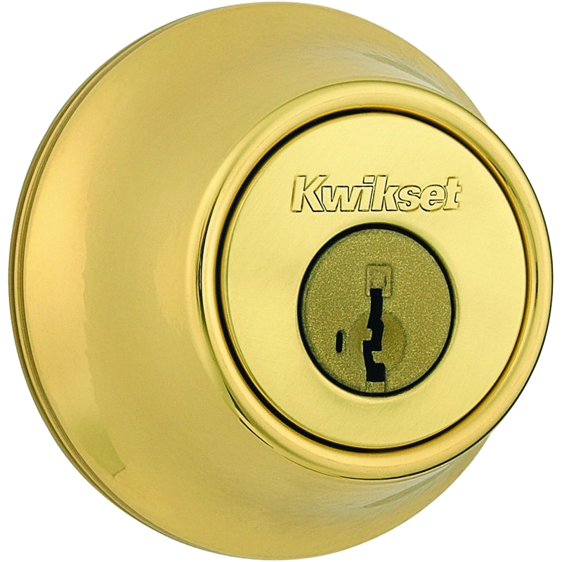 DEADBOLT DBL CYL BRIGHT BRASS 