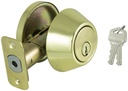 DEADBOLT SINGLE CYL PB KA3 VP 