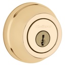 DEADBOLT SNGL CYL GRD2 POLBRSS