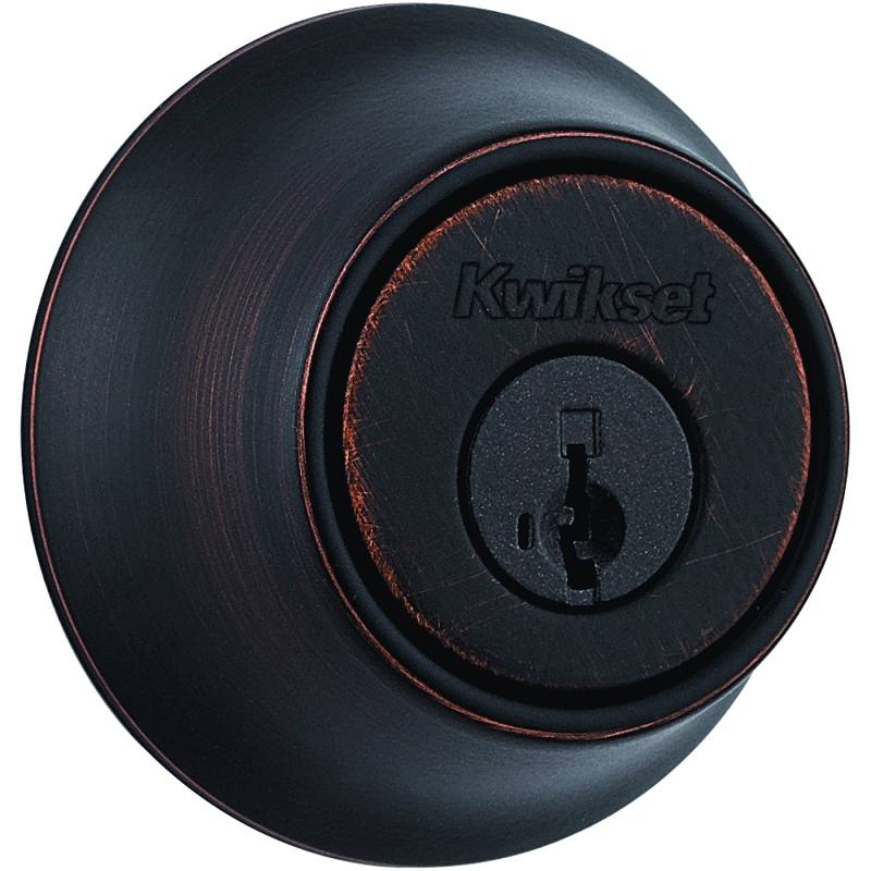 DEADBOLT SNGL CYL VENETIAN BRZ