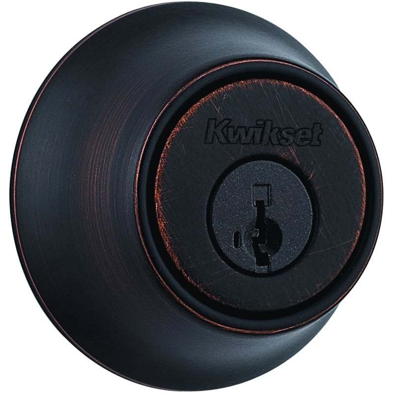 DEADBOLT SNGL CYL VENETIAN BRZ
