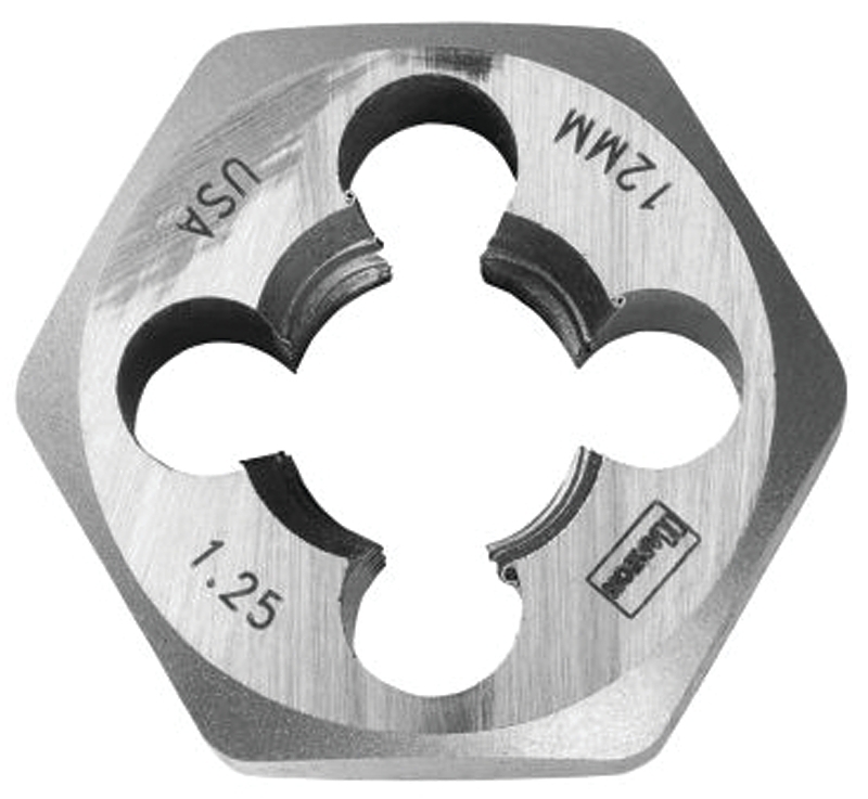 DIE HEXAGON 12MM-1.75MM STEEL 