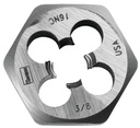 DIE HEXAGON 3/8IN-24NF STEEL  