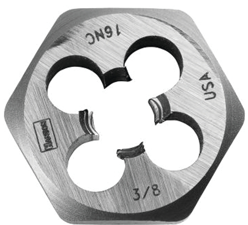 DIE HEXAGON 7/16IN-20NF STEEL 