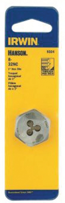 DIE HEXAGON 8IN-32NC HC STEEL 