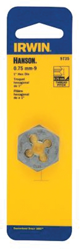 DIE HEXAGON 9MM-0.75MM MET HCS