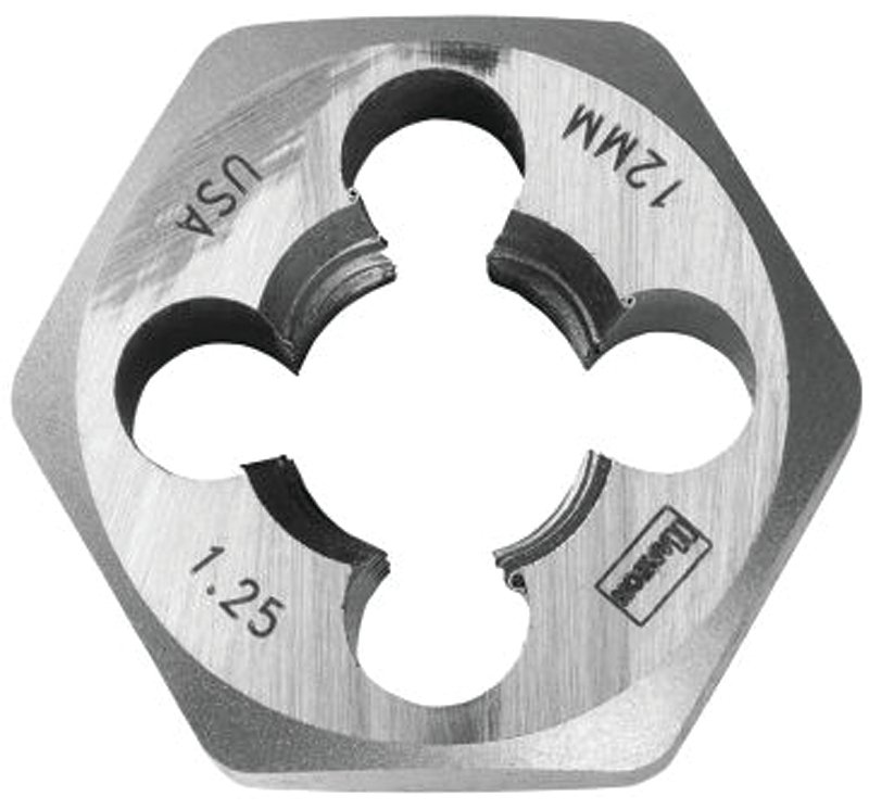 DIE HEXAGON STEEL 12MM-1.25MM 