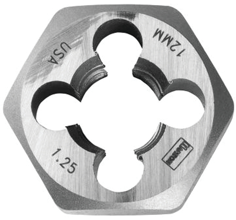DIE HEXAGON STEEL 12MM-1.25MM 
