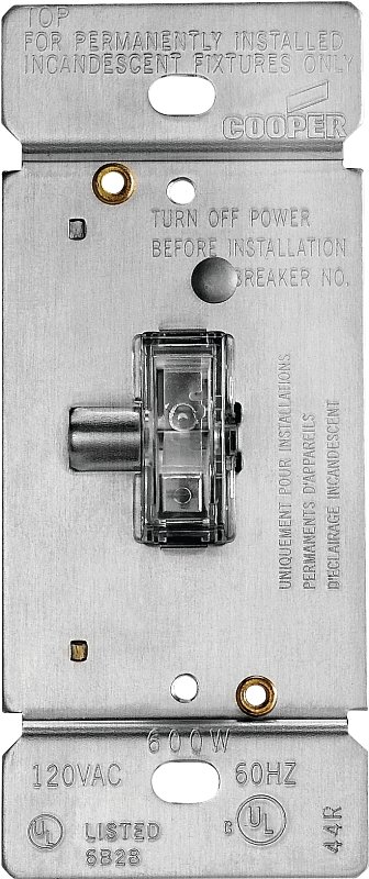 DIMMER INCAN LTD TOGG 3WAY CLR