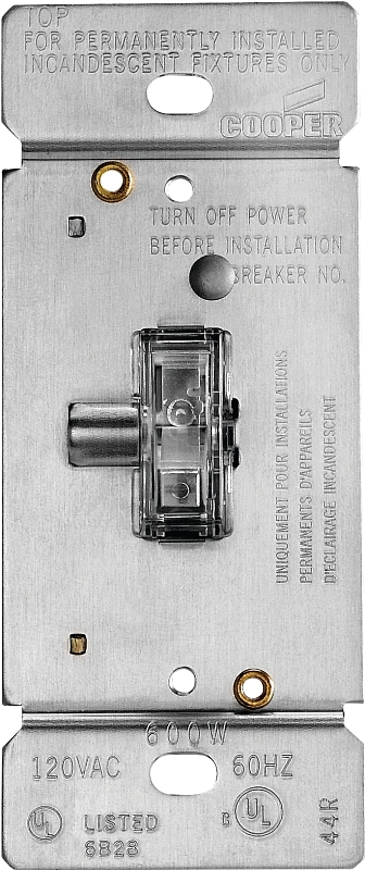 DIMMER INCAN LTD TOGG 3WAY CLR