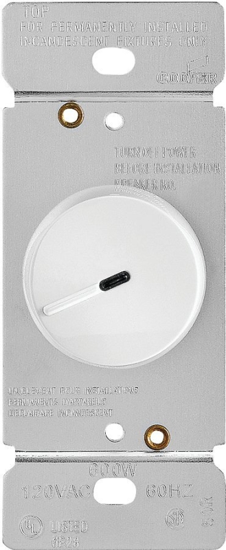 DIMMER INCAN RTRY 1P PRSET WHT