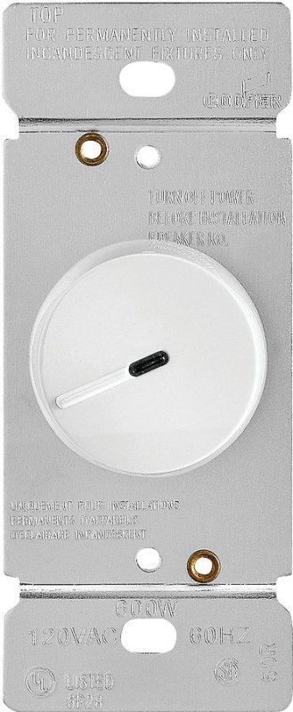 DIMMER INCAN RTRY 1P PRSET WHT