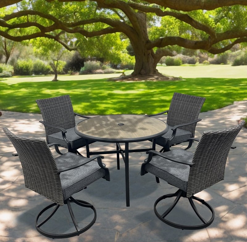 [2707248] DINING SET SWIVEL WILLOW CREEK