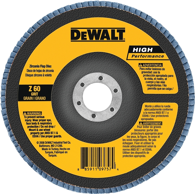 DISC FLAP 4X5/8IN 60GRIT      