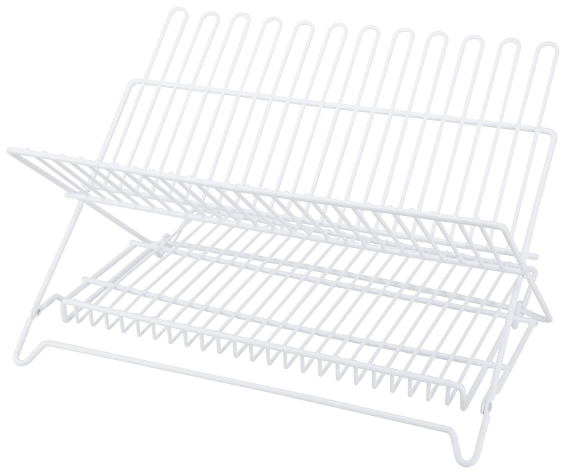 DISH RACK WHITE FOLDING       