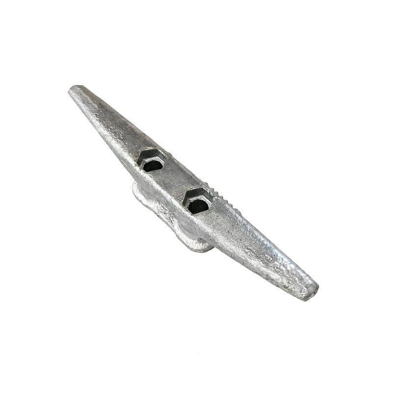 [4716379] DOCK CLEAT STL GALV SILVER 6IN