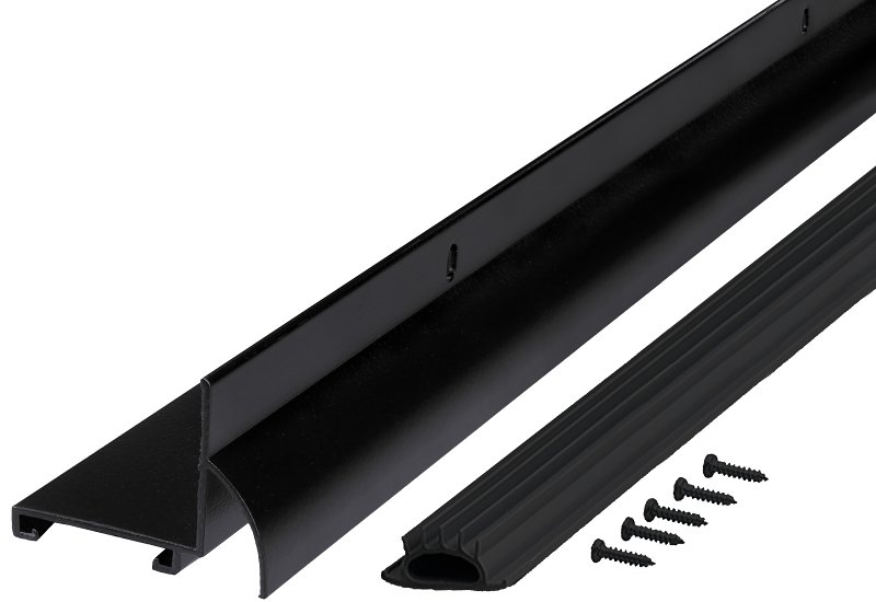 DOOR BOTTOM L-SHAPE BLCK 36IN 