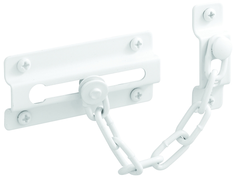 DOOR GUARD CHAIN STEEL WHITE  