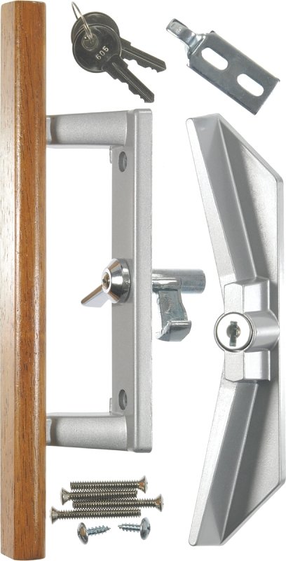 DOOR HANDLE PATIO KEYED/BALCK 