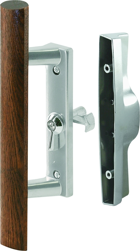 DOOR HANDLE SLIDING ALUM/WOOD 