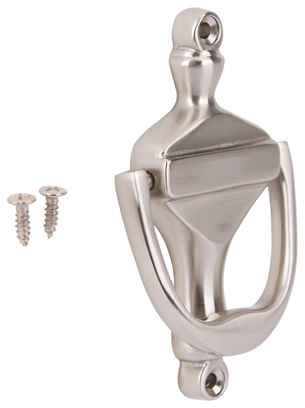 DOOR KNOCKER 3-7/8IN SAT NIC  