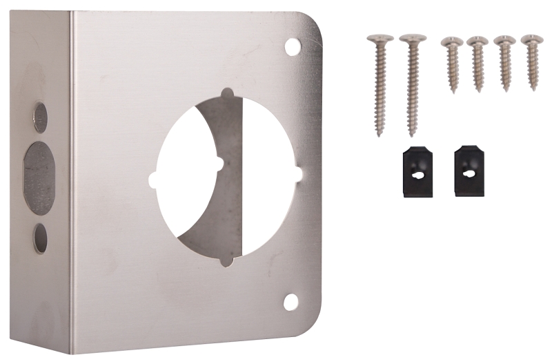 DOOR REINFORCER 4X4-1/2IN NICK