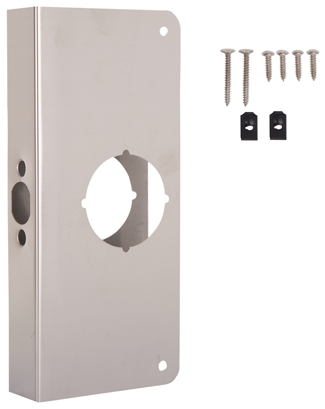 DOOR REINFORCER 4X9IN BRS NICK