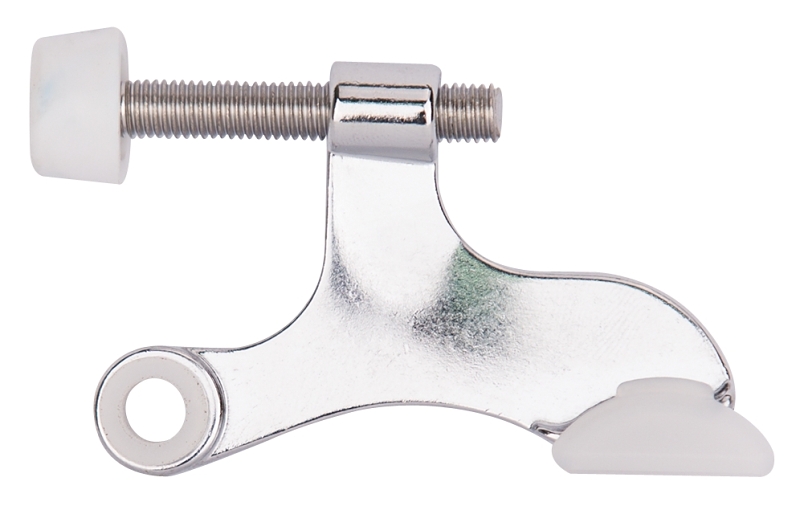 DOOR STOP DLX HNG PIN CHROME  