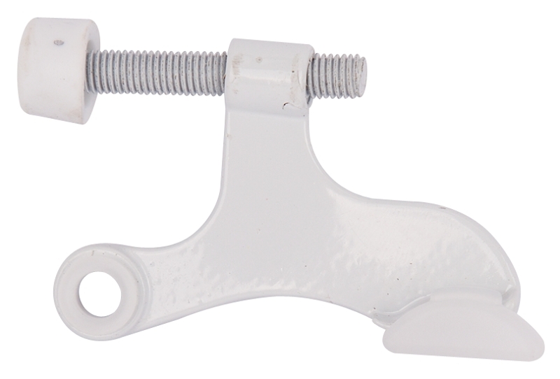 DOOR STOP DLX HNG PIN WHITE   