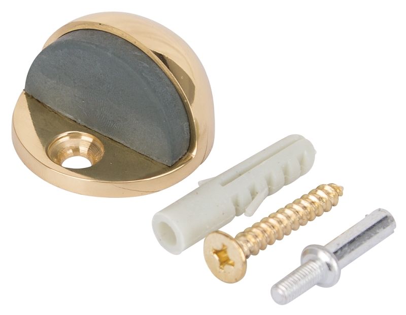 DOOR STOP LOW RISE FLOOR BRASS