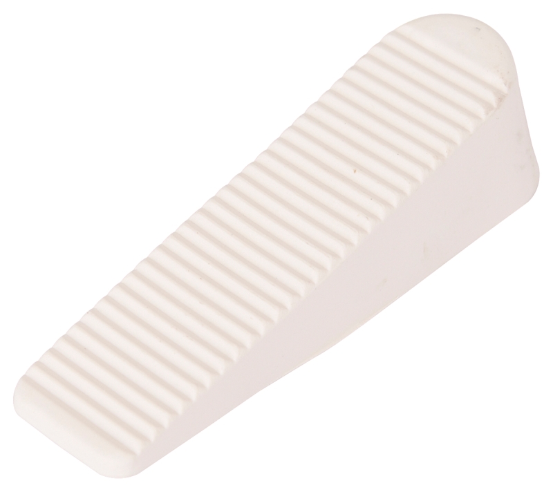 DOOR STOP TRIANGLE RUBBER WHT 