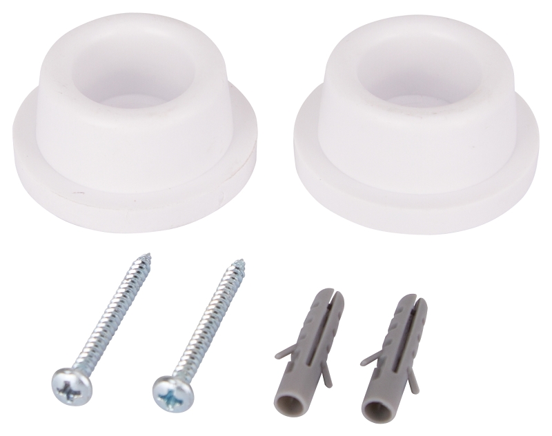 DOOR STOP WALL MOUNT WHITE    