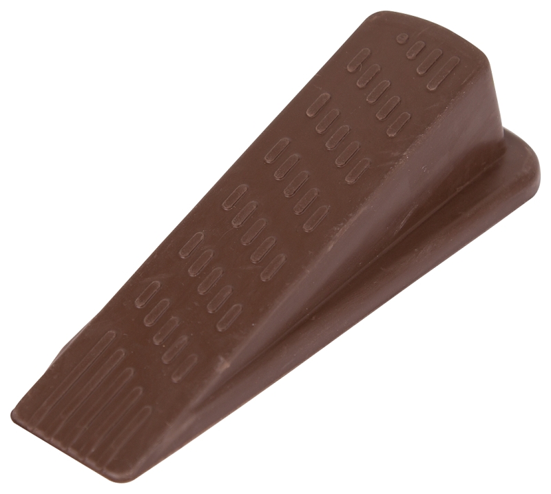 DOOR STOP WEDGE HVY DUTY BRN  